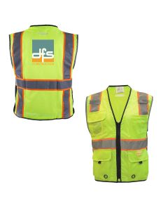 Majestic - Class 2 D-ring Pass Thru Mesh Safety Vest