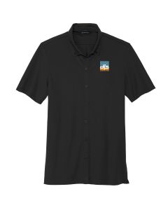 MERCER+METTLE Stretch Pique Full-Button Polo